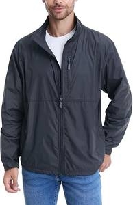 Chaqueta Cortavientos Ligera con Capucha para Hombre, Marca Personalizada, Invierno, Impermeable, Tejido Ecológico, Estilo Formal, Cierre de Cremallera, Reversible - Product Image 6