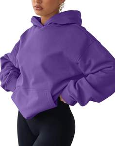 Sudadera Clásica de Invierno para Mujer, Tejida, con Capucha, Forro Polar Suave, Ligera, Cómoda, Ajuste Flexible, Diseño de Capucha Lisa, Estilo Urbano - Product Image 4