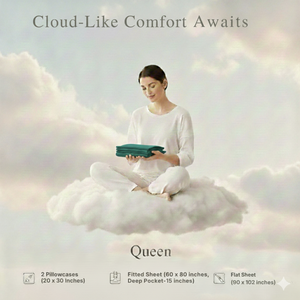 Ensemble de draps double en microfibre bleu foncé de luxe avec taies d'oreiller |   Literie de qualité supérieure de style hôtel |   Doux et respirant |   2026 - Product Image 4