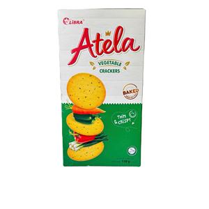ATELA Vegetable Crispy Crackers 150G Must Try Healthy Snack with Natural Veggie Goodness - Product Image 1