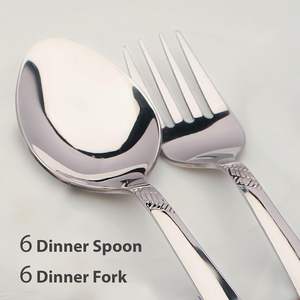 Ensemble de couverts contemporains en acier inoxydable, écologiques et durables, pour la maison et la restauration, assortiment de haute qualité - Product Image 3