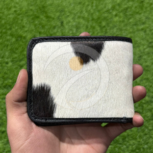 กระเป๋าสตางค์หนังวัวแท้สุดหรู ทำมือ พับสองทบ สำหรับผู้ชาย ใส่บัตรได้ ขนาดบาง พกพาสะดวกทุกวัน - Product Image 1