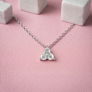 Elegant 1.0Ct Lily Lab Grown Diamond Pendant en or massif Sparkling Diamond Pendant Gift for Her Christmas Gift - Product Image 1