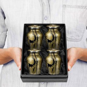Handcrafted Aluminum <b>Keepsake</b> <b>Memorial</b> Ash Urn Tribute Holder Designed With Premium Artistic Finish And Fine Texture - Product Image 1