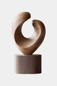 Centro de mesa decorativo de madera con acabado natural personalizable para decoración del hogar sostenible y estilo interior ecológico. - Product Image 2