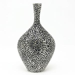 Jarrón Metálico Plateado con Diseño Geométrico de Panal de Abeja - Maceta de Aluminio Resistente a la Oxidación para Decoración Interior Moderna y Regalos - Product Image 4