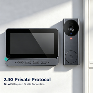 IFA03 M17S Timbre con Cámara Inalámbrico, Pantalla IPS de 4.3 Pulgadas, 120 °   Timbre de Puerta con Cámara de Visión Nocturna Gran Angular - Product Image 1
