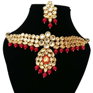 Vintage Style Zircon Flower Shape Alloy 24K Gold Plated Jewelry Set Necklace Earrings Headpiece White Wedding Anniversary - Product Image 2
