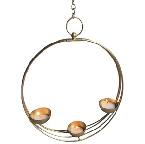 Antique Design Metal Tealight Candle Holder With Flower Shape Gold Color for Home & Wedding <b>Lighting</b> Decoration - Product Image 5
