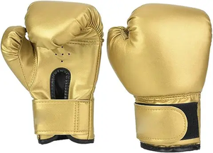 Gants de boxe, gants de boxe en mousse pour l'entraînement au thaïlandais, en cuir de vachette, adaptés aux garçons, cuir de haute qualité - Product Image 2