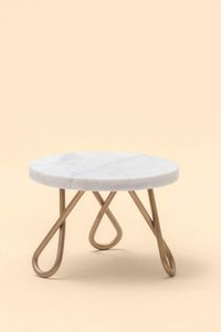 Elegante soporte para pasteles de mármol con base de madera, plato para pasteles de mármol y madera a un muy buen precio de fábrica. - Product Image 2