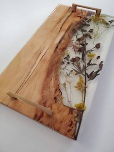 Handmade Wooden And Resin Decorative <b>Tray</b> For Elegant Dining Table Presentation And Luxury Interior Styling - Product Image 4
