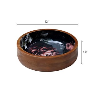 Dernier modèle de bols de service à salade modernes jetables en bois de manguier et d'acacia, artisanaux, pour la table de fête, prix de gros usine - Product Image 2