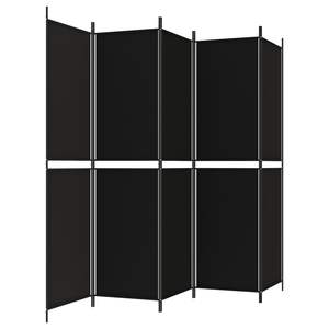 Divisorio in tessuto nero a 5 pannelli 98.4 schermo e divisorio "x 78.7" - Product Image 5
