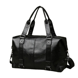 2024 moda impermeable cuero genuino Fitness bolso para hombres hombro negocios gran viaje Duffle equipaje personalizable - Product Image 4