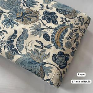 Eco-Friendly Shrink Resistant Floral Printed Cotton Fabric for Home Decor Curtains Bulk Wholesale <b>Direct</b> from Indian Supplier - Product Image 5
