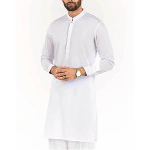Ensemble Shalwar Kameez pour Homme de Haute Qualité en Mélange de Coton Kurta Pajama Séchage Rapide Tenue Traditionnelle Ethnique Décontractée pour Mariage 2026 - Product Image 4