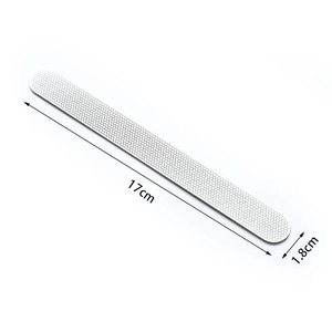 Lime à ongles jetable en acier inoxydable, double face, grain 100, motif droit, lime à ongles blanche 18cm x 1.8cm pour manucure - Product Image 6