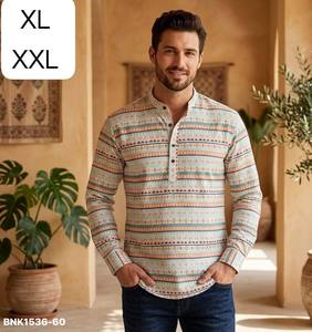 Colección de Kurta Corta para Hombre de Manga Larga con Diseño Estampado en Poliéster Rayón de Alta Calidad, Exportador Indio, Suministro al por Mayor - Product Image 5