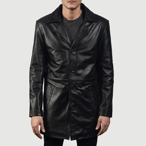 Men Leather Racing Jacket Motorcycle Protective Outerwear Fashion Winter Coat Custom Manufacturing - Product Image 1