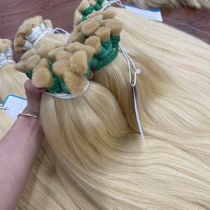 Super vente Cheveux raides en vrac Extensions de cheveux humains Couleur décolorée Super qualité Sans perte Prêt à expédier - Product Image 4