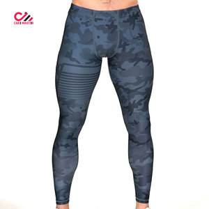 Leggings de sport de haute qualité pour hommes, taille élastique, grande taille, séchage rapide, respirant, coton, fibre de bambou, antibactérien - Product Image 3