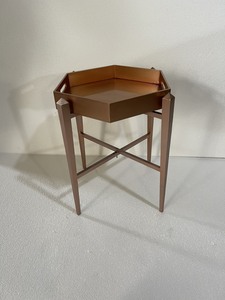 Tables à plateau festonné laquées écologiques personnalisées, pieds réglables en hauteur, pliables pour salon, design contemporain - Product Image 2