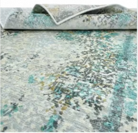 Tapis élégant en peluche tissé à la main imprimé, extra épais, antidérapant, en laine/soie, pour salles à manger et hôtels de luxe, décoration intérieure, exportateur à bas prix