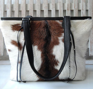 Sac à main pour femme en cuir de vachette véritable fait main avec des chaînes vintage, grande capacité, fermeture éclair durable, bandoulière - Product Image 4