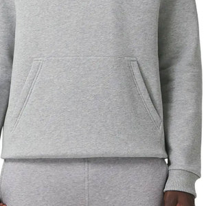 Sudadera con Capucha Gris para Hombre, Camuflaje, Sin Forro, Corte Holgado, Informal, para Invierno, con Bolsillo Frontal, 100% Algodón Tejido - Product Image 5