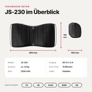 Cojín de Masaje Shiatsu Portátil, Cojín Masajeador de Compresión de Aire para Espalda y Piernas, para el Hogar, la Oficina y Viajes - Product Image 1