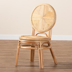 Chaise en rotin à dossier rond, fauteuil de salle à manger en cannage artisanal durable, mobilier d'appoint bohème pour la maison, cafés, restaurants, vente en gros, B2B - Product Image 2
