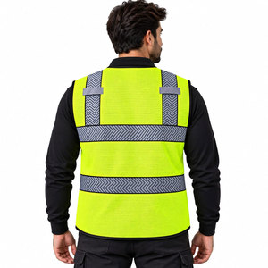 Chaleco de Trabajo Reflectante, Ropa de Trabajo Impermeable, Chaleco de Construcción Ligero para Hombre, Venta al Por Mayor - Product Image 4