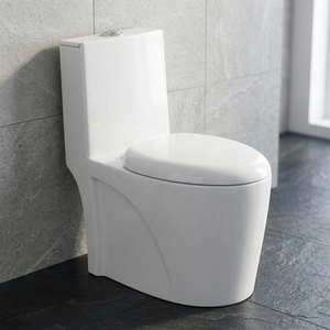 WC en céramique Vistaar Numero Premium One Piece avec configuration S-trap et P-trap pour salles de bain modernes - Product Image 1