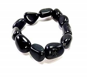 Crystal <b>bracelet</b> Black Agate Tumbled <b>Bracelet</b> <b>Beads</b> 8mm Stone Crystal Gemstone Fashion Jewelry <b>Men</b> and - Product Image 3