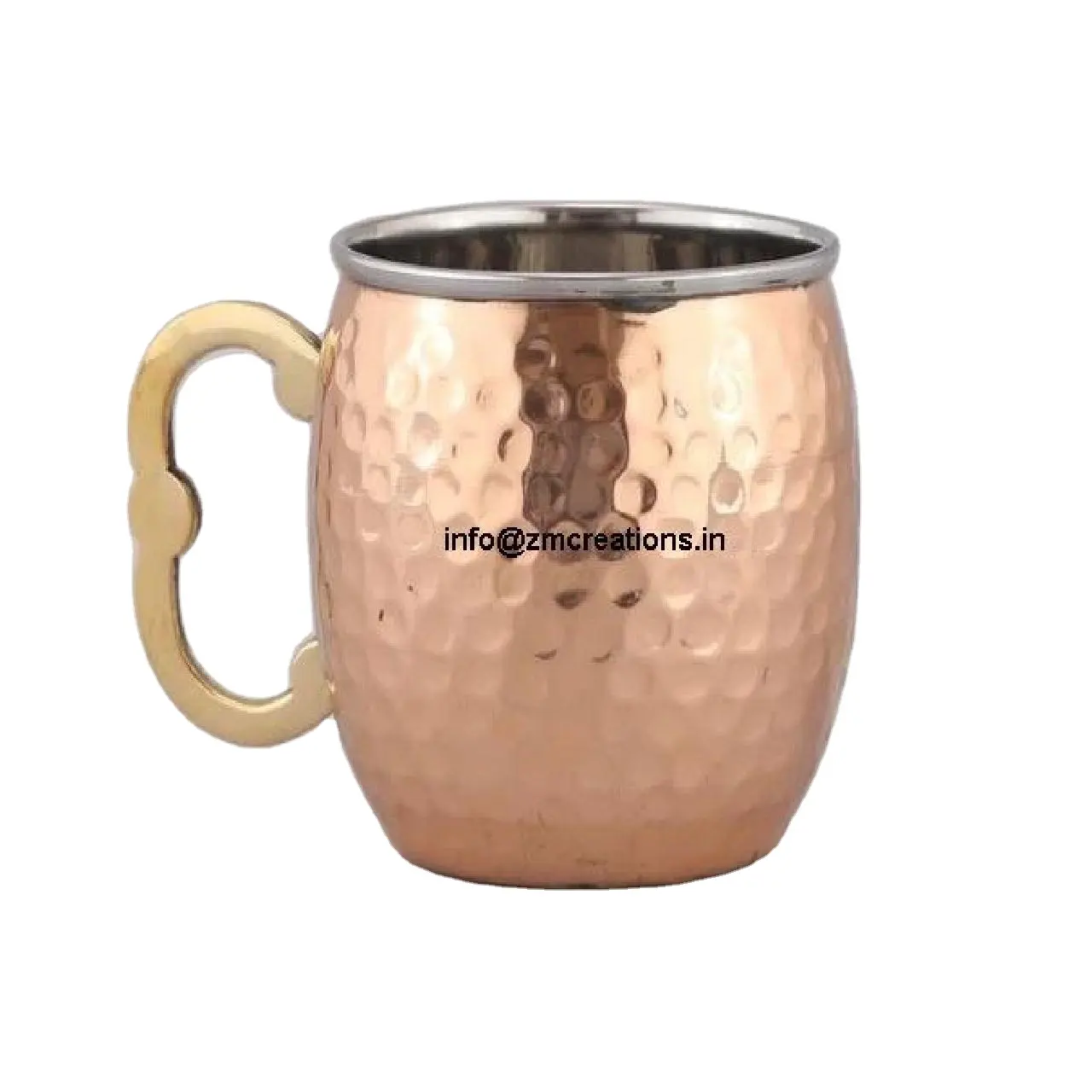 Hot bán Rose Gold Brass búa cup thép không gỉ 304 đồng bia Moscow Mule Mug Moscow Mule Đồng