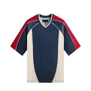 Camiseta de Fútbol INDEX APPAREL 1925 con Cuello en V, Manga Tres Cuartos, Unisex, Azul, Poliéster Transpirable, para Todas las Temporadas, Corte Holgado - Product Image 4
