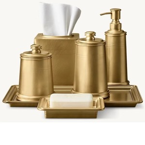 Juego de Accesorios de Baño de Acero Inoxidable Ecológico y Elegante con Diseño Moderno y Lujoso, Duradero y Portátil - Product Image 3