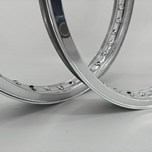 <strong>Akront</strong> Style H 2.15x19 Vintage Motorcycle Alloy Wheel Rim Mirror Polished 7116 Aluminum | Lightweight High-Strength - Product Image 4