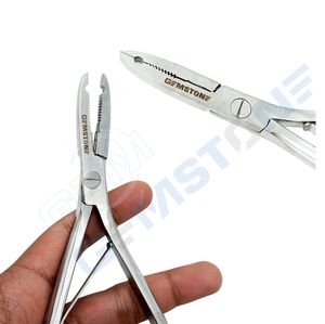 Pinza Profesional de Acero Inoxidable para Extensiones de Cabello con Micro Anillos, Marca GEMSTONE ENTERPRISES, con 1 Orificio, Modelo de Herramienta de Instalación - Product Image 2