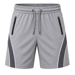 Pantalones Cortos Deportivos Casuales para Hombre, Ecológicos, de Lona Media, Color Sólido, Tejidos, con Cordón en la Cintura, Transpirables, de Secado Rápido y Antiarrugas - Product Image 5