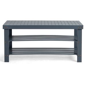 Scarpiera a 3 livelli in bambù FCH da appendere sopra la porta con parte superiore senza giunture per l'organizzazione domestica - Product Image 3