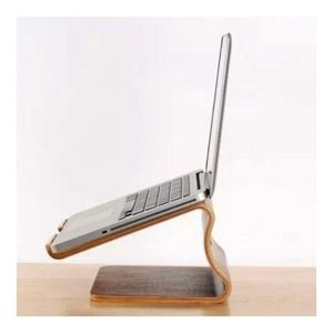 BLUE LOTUS FARM Aaron Le Support pour ordinateur portable en bois sur trépied - Conception écologique et peu encombrante pour la maison et le bureau - Product Image 5