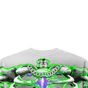 <b>Men's</b> Short Sleeve T-Shirt Front 100% Cotton Regular Fit Green for Glow Design - Product Image 4