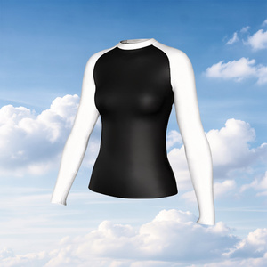 Rashguard de Jiu-Jitsu BJJ para Mujer, de Alta Calidad y Económico, de Poliéster y Elastano, de Secado Rápido, Manga Larga, para Deportes de Contacto MMA - Product Image 2