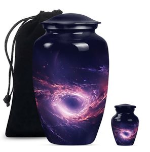 Custom Floral Cremation Urn for Adult Human Ashes <b>Memorial</b> <b>Keepsake</b> with Lid and Vibrant Pink Rose Design - Product Image 6
