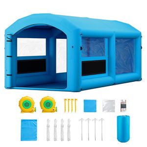 Cabine de peinture gonflable 20x10x8 pieds, cabine de pulvérisation portable avec souffleurs 480W+750W et grand filtre en coton - Product Image 1