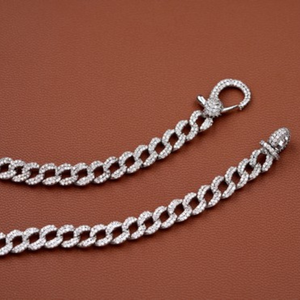 Pulseras de Cadena Cubana Miami de 15 mm con Diamantes Engastados en Oro de 18k, Joyería Fina de Lujo Personalizada Estilo Hip Hop, Venta al por Mayor - Product Image 5