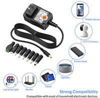 3V-12V 15W Evrensel Güç Kaynağı AC'den DC'ye Anahtarlama Adaptörü Çoklu Voltaj 3V~12V 1.25A Yönlendiriciler için CCTV Hoparlörler LED Işık