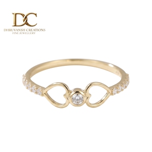 Fine Luxury 14KT Solid Gold <b>Ring</b> with Lab Grown <b>Diamond</b> Women's Wedding & Party Jewelry Wholesale Manufacturer - Product Image 1